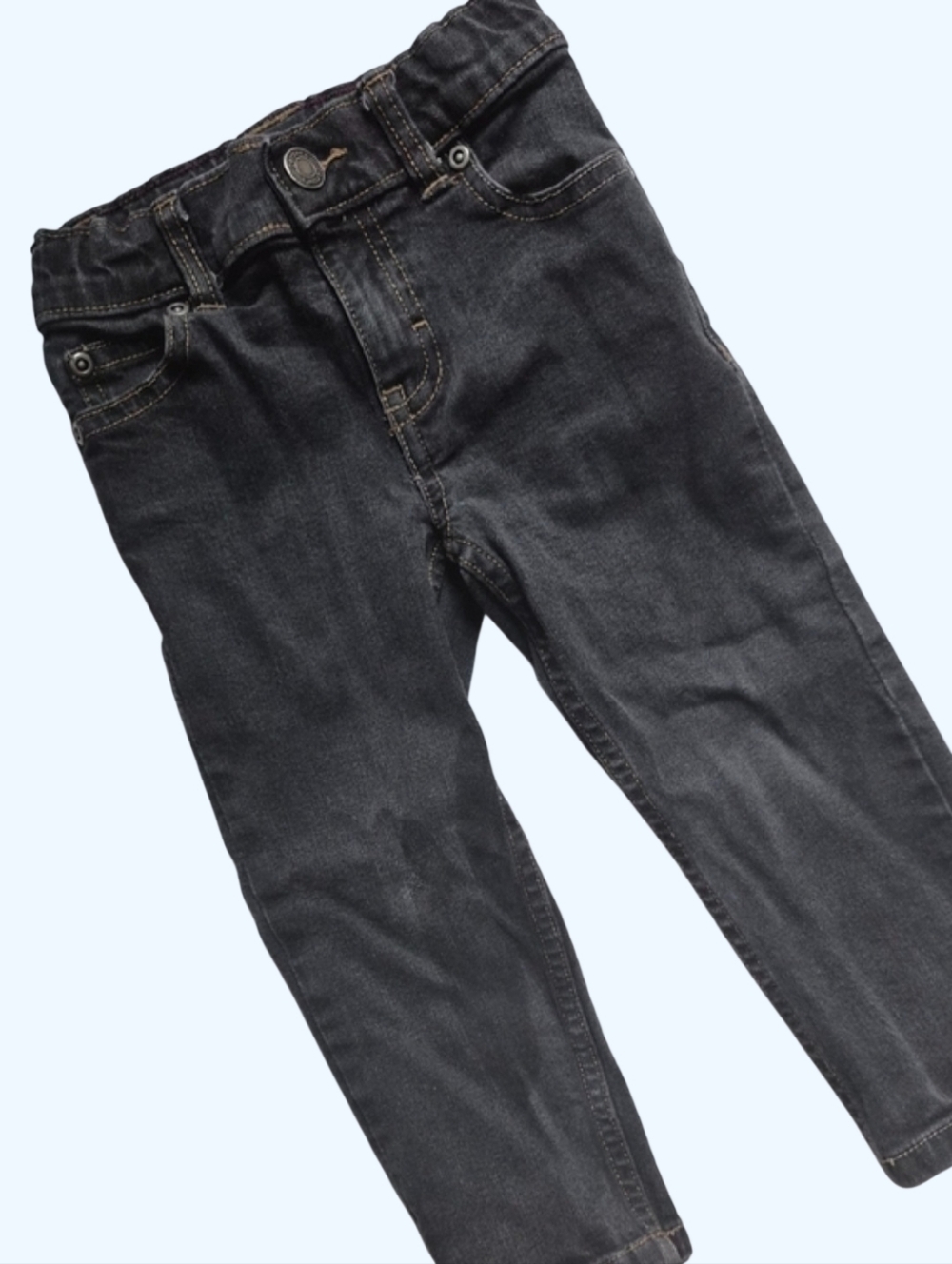 Carter's Adjustable Faded Black Straight Jeans-Size 2T